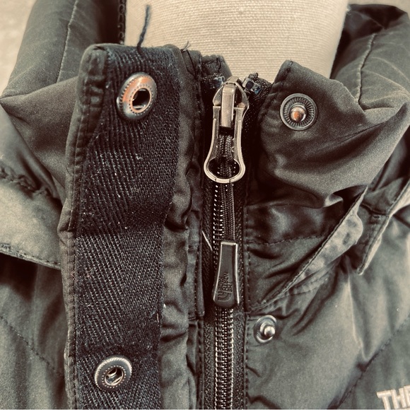 The North Face Women's Goose Down 550 Puffer Parka Coat Black Size S Hood *READ - Picture 6 of 14
